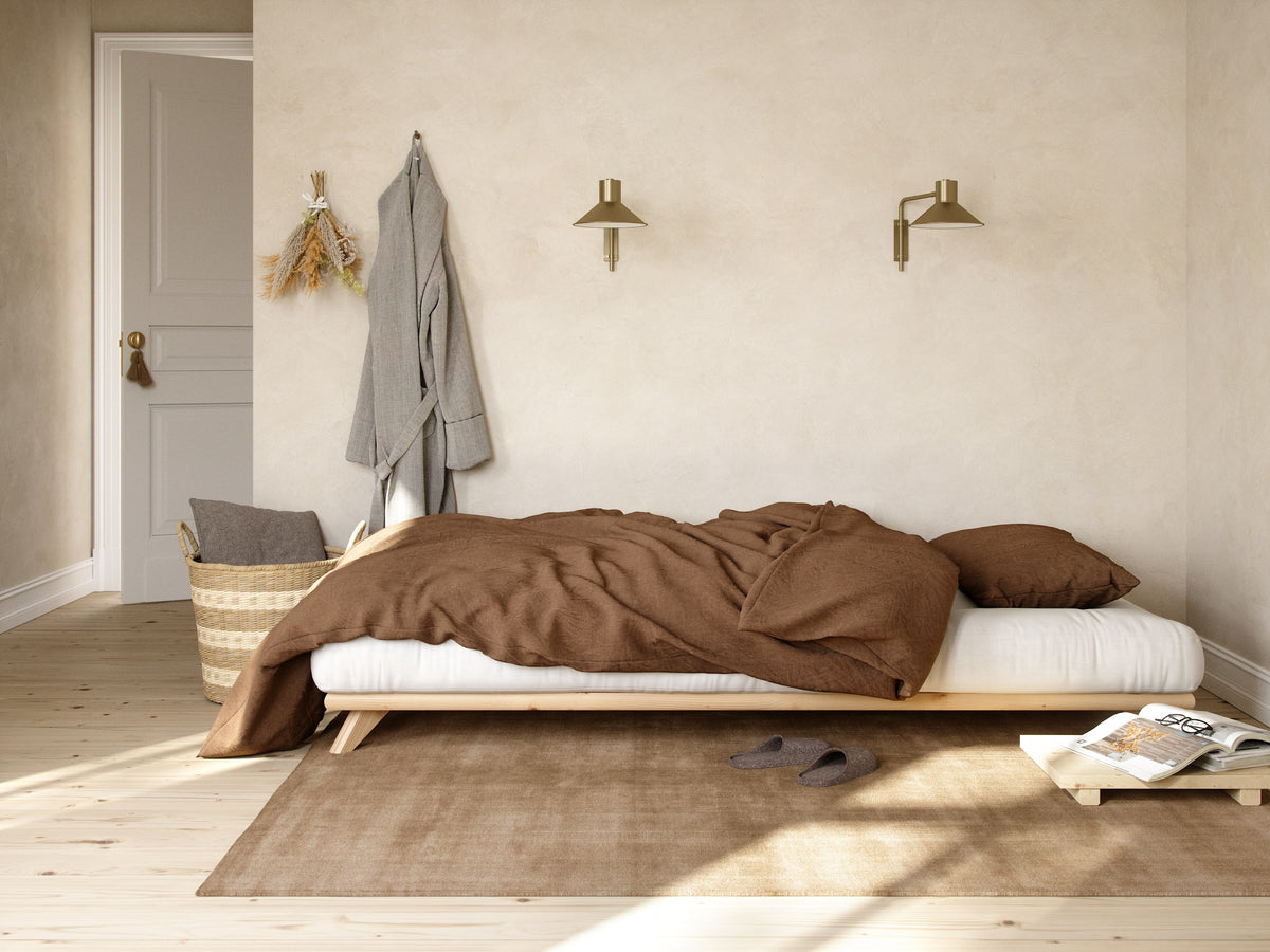 SENZA BED CLEAR LACQUERED 90 X 200