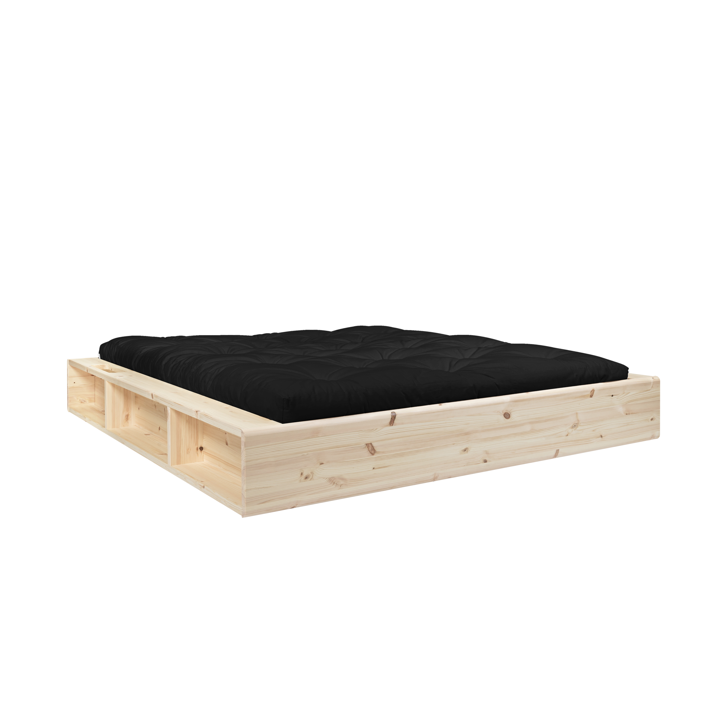 ZIGGY BED CLEAR LACQUERED 180 X 200