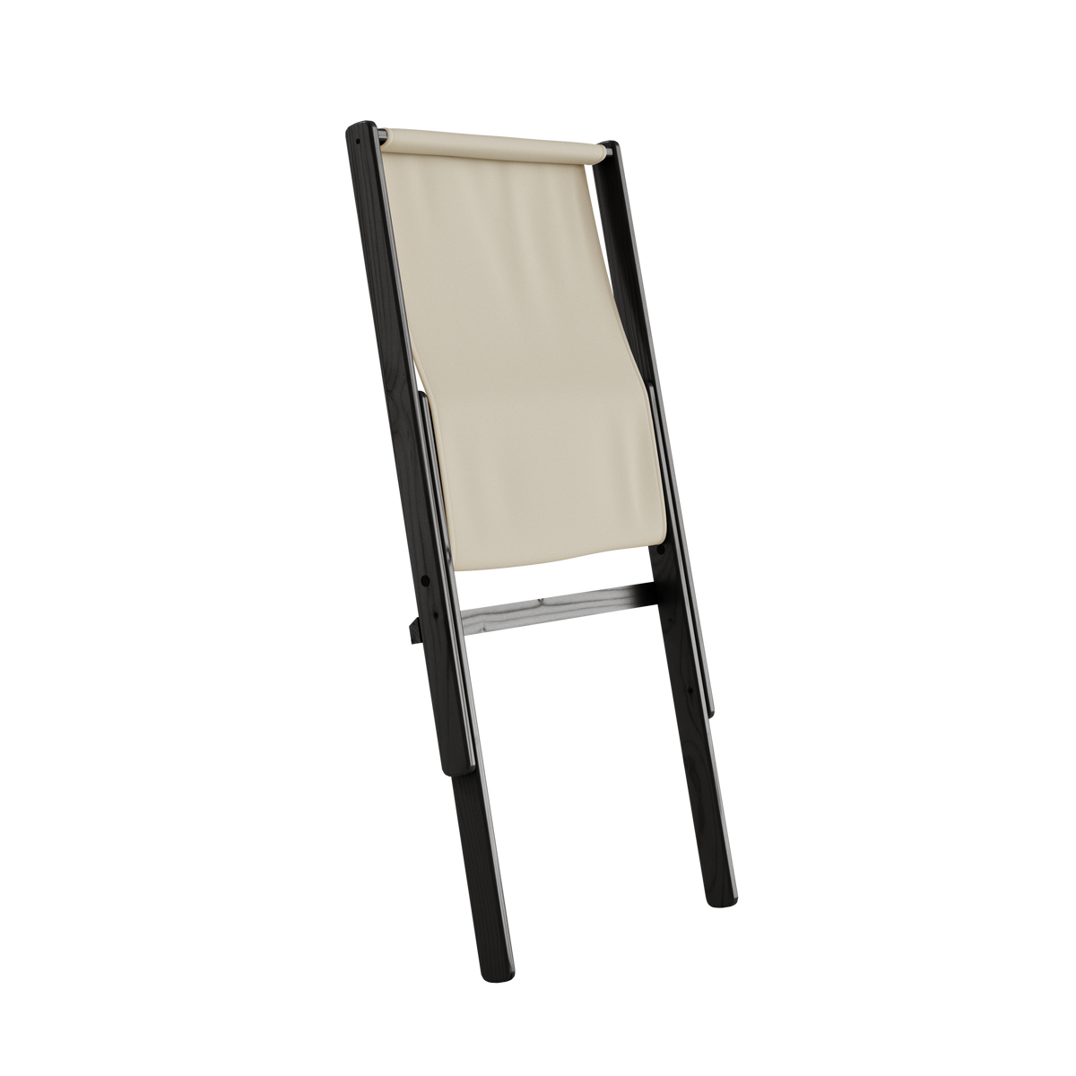 BOOGIE NOIR LAQUÉ HÊTRE AVEC MATELAS BOOGIE BEIGE
