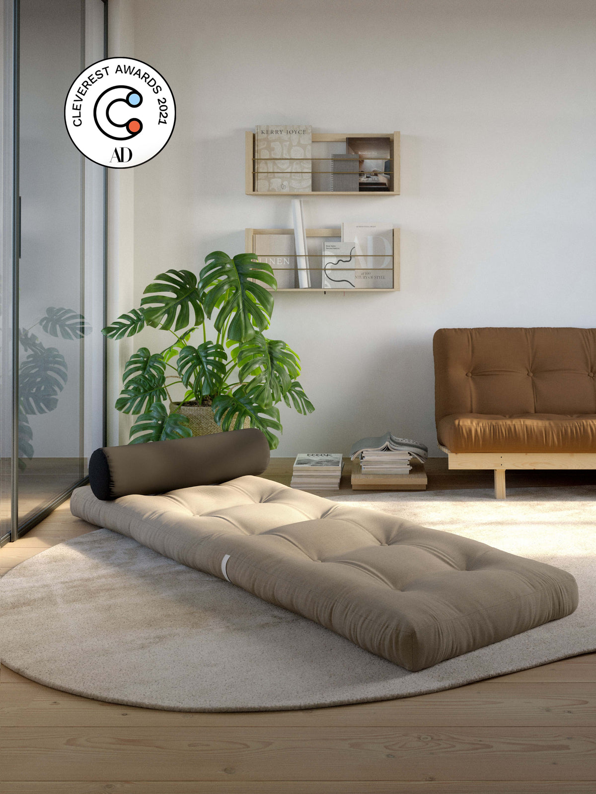 WRAP BORDEAUX W. 1 CUSHION DARK GREY