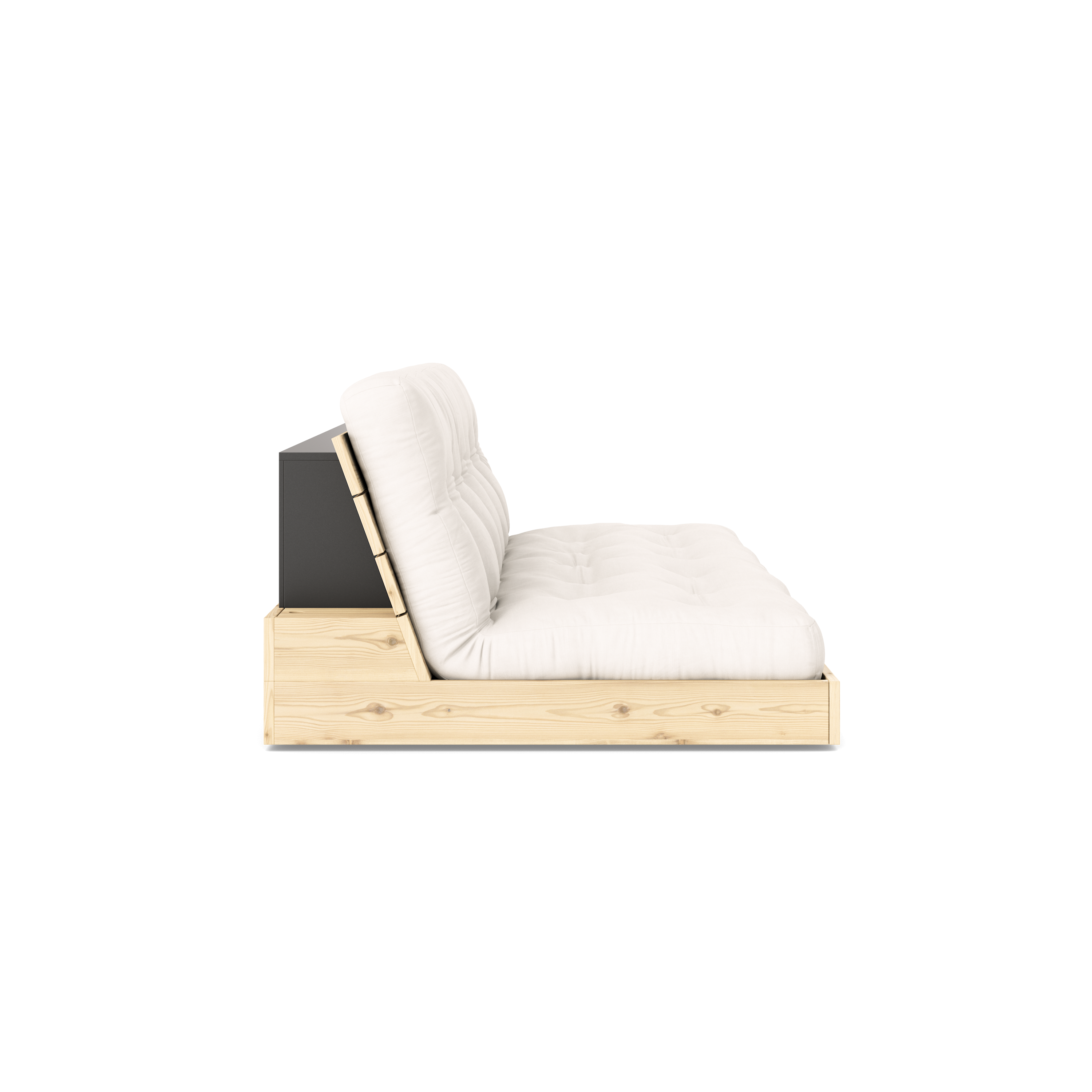 BASE CLAIR VERNISÉE AVEC MATELAS MÉLANGÉ 5 COUCHES MAT SATINÉ NATUREL