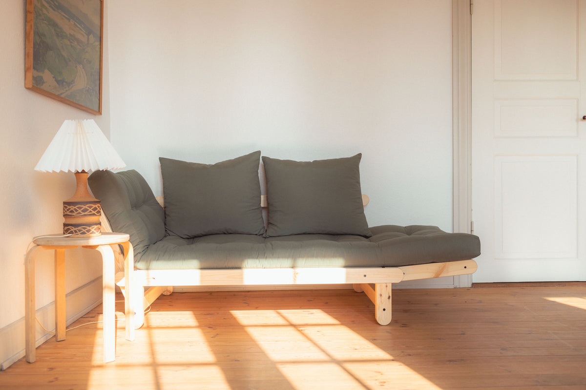 BEAT CLEAR LACQUERED W. BEAT MATTRESS SET NAVY