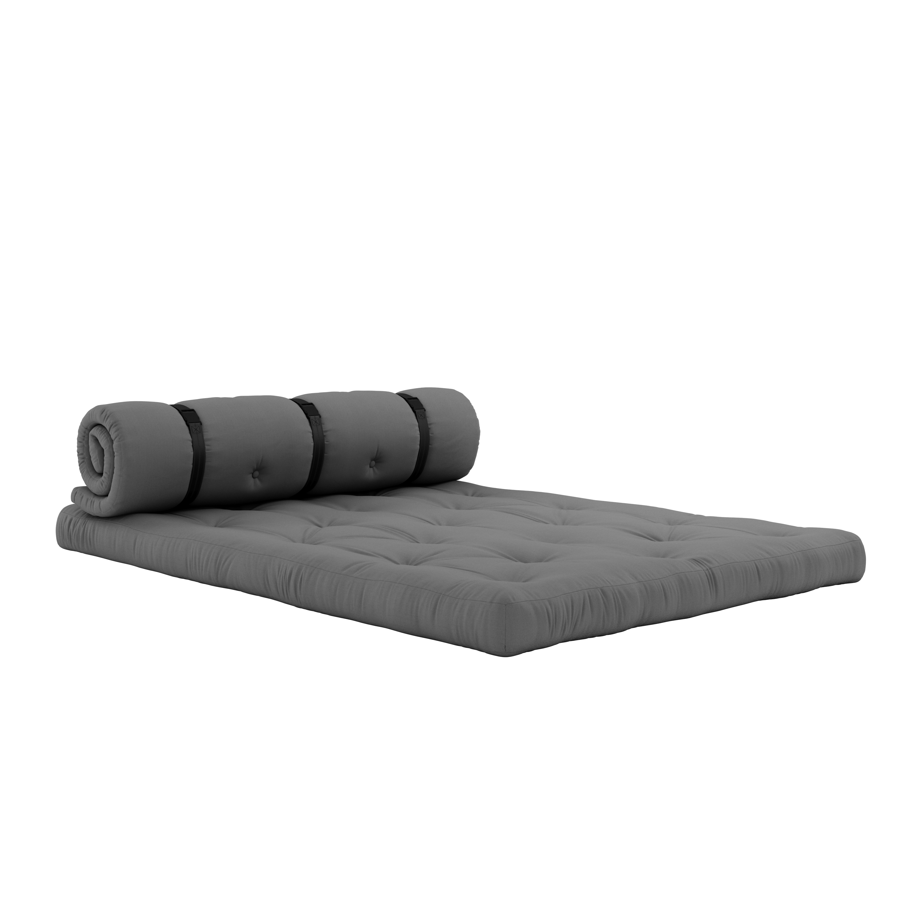 BUCKLE-UP SOFA OUT™ DARK GREY W. 3 BLACK NYLON BELTS