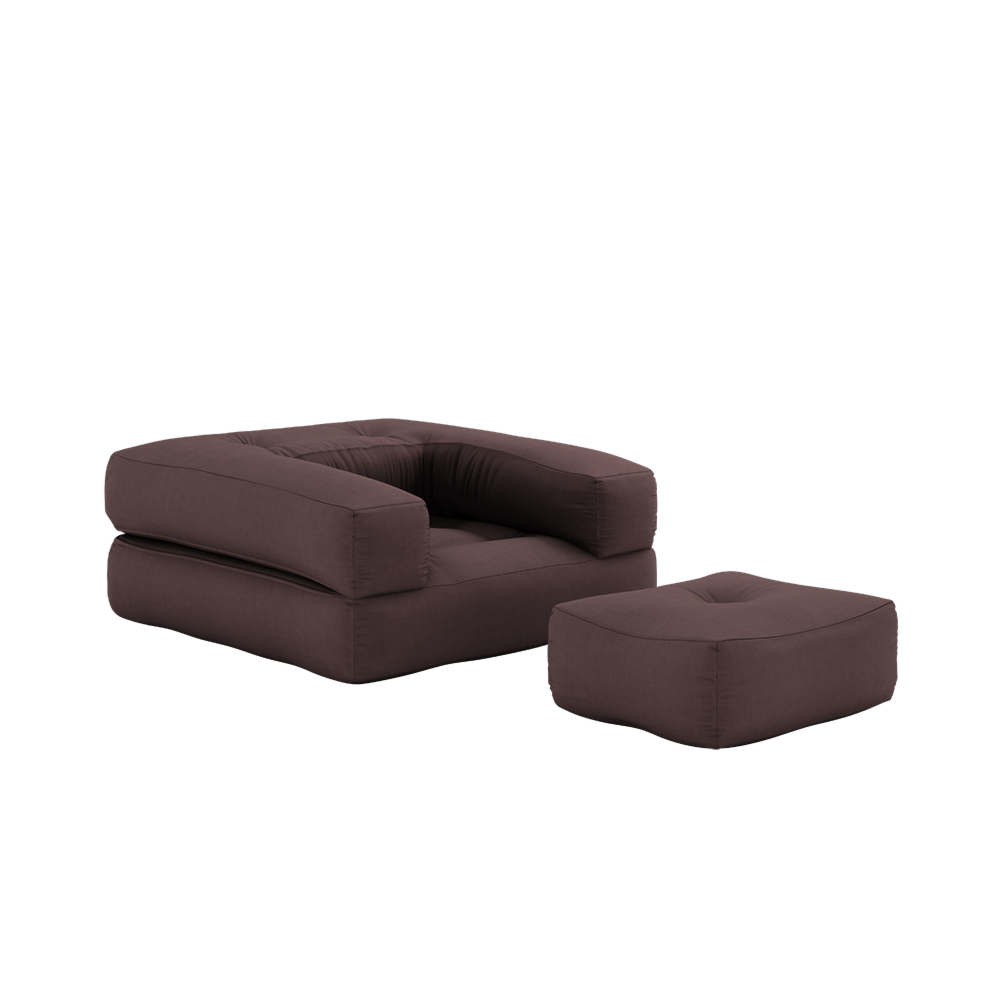 CUBE CHAIR BROWN