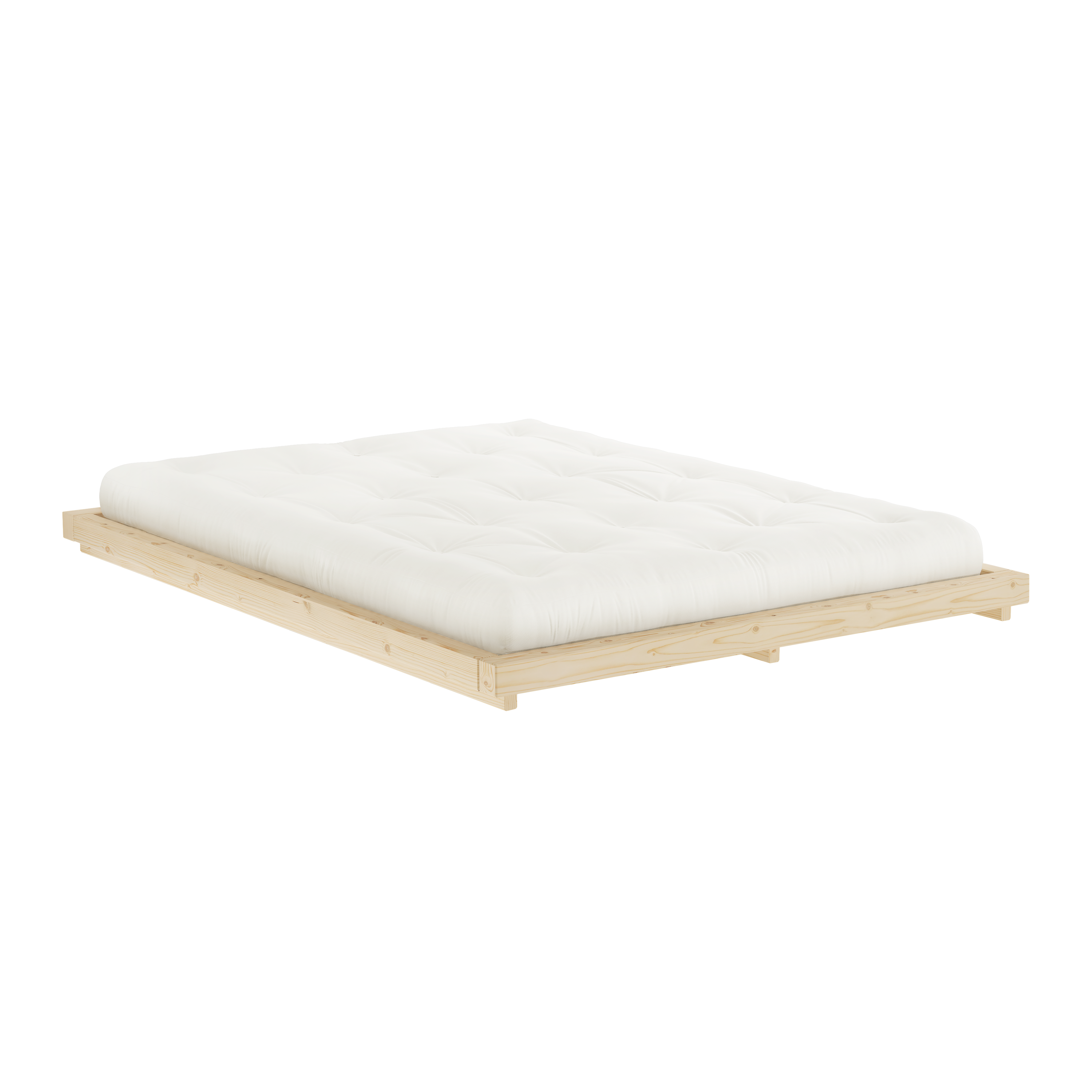 DOCK BED CLEAR LACQUERED 140 X 200