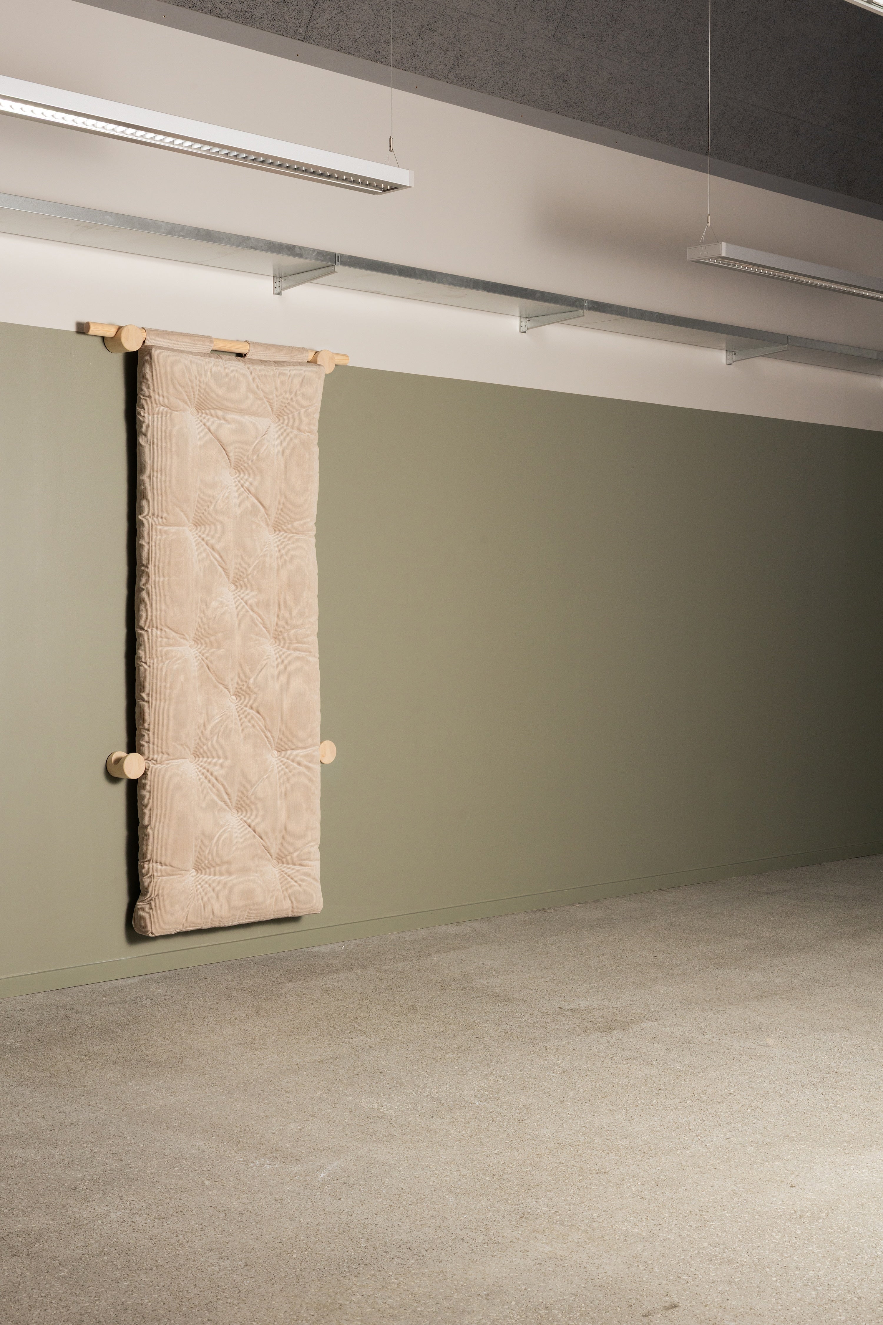 HOOKED RAW 75 x 200 W. BRAVO MATTRESS MOCCA