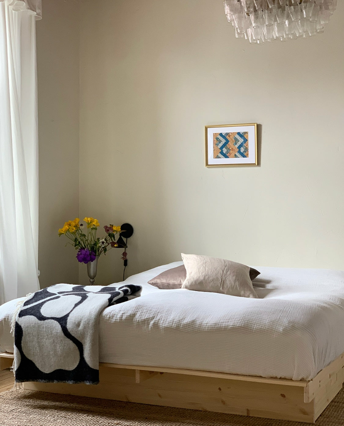 KANSO BED RAW 180 X 200 W. 4 PCS BED ROLLERS RAW