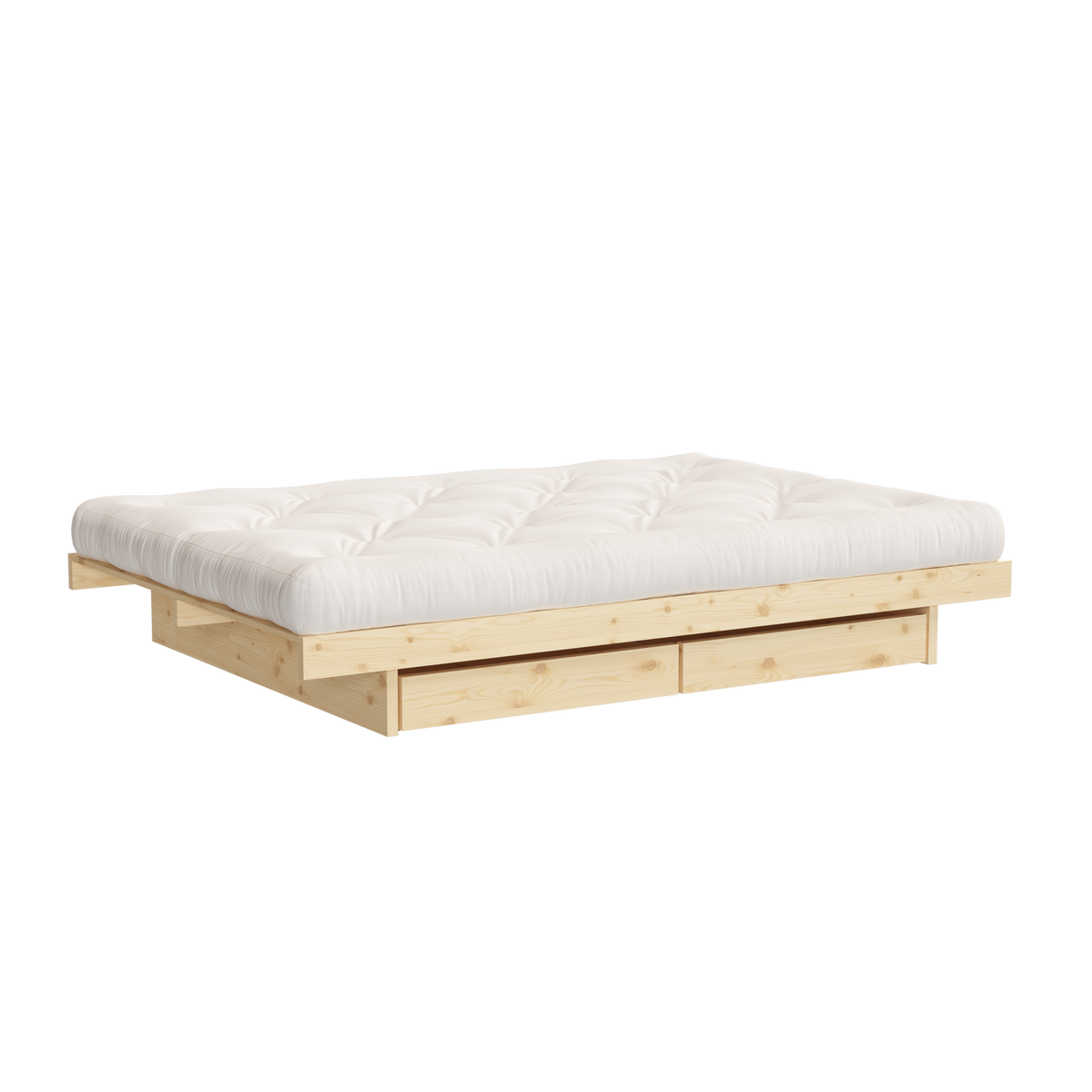 KANSO BED RAW 180 X 200 W. 4 PCS BED ROLLERS RAW