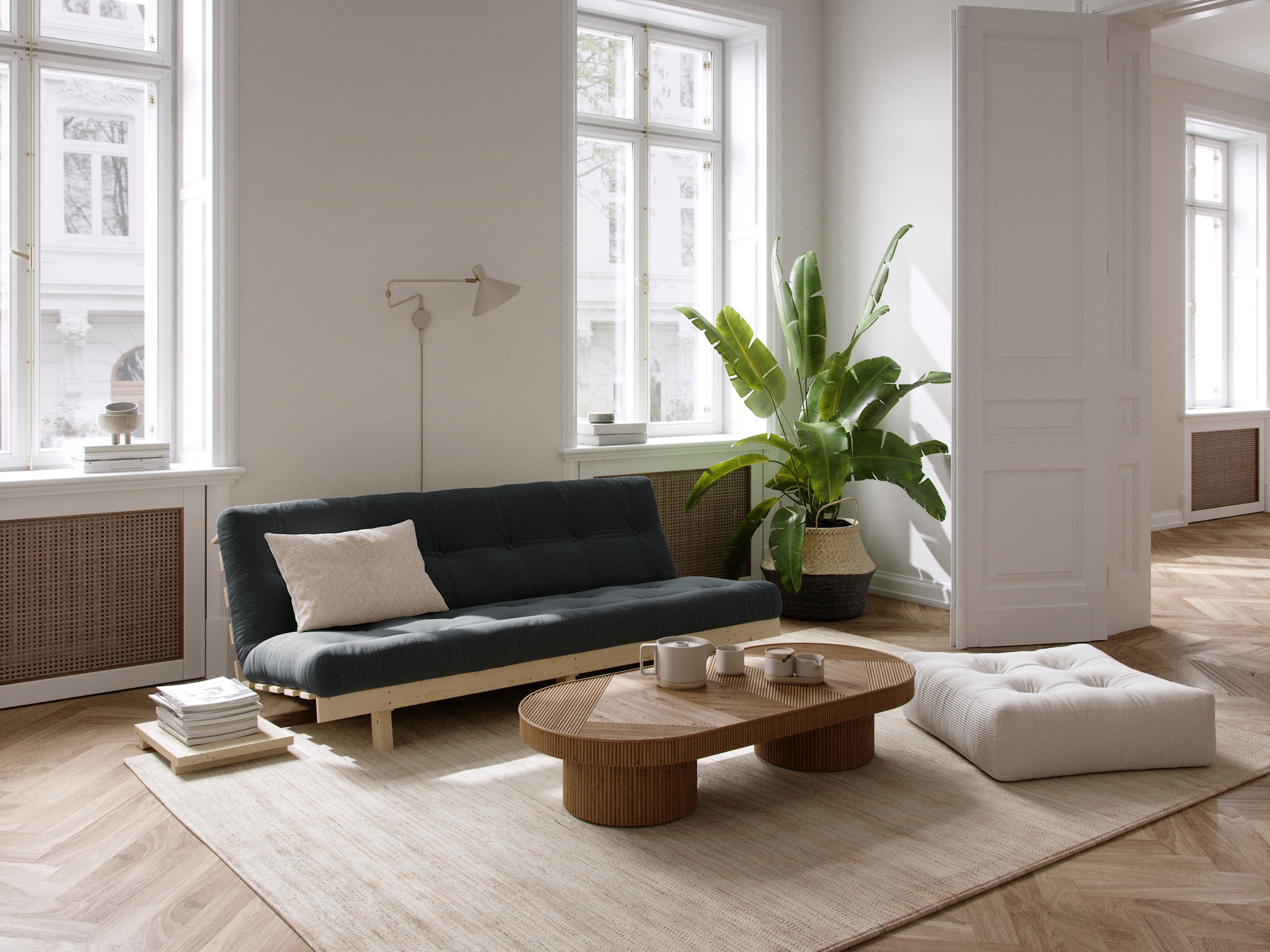 LEAN RAW 130 X 200 W. ALPHA MATTRESS WHEAT BEIGE