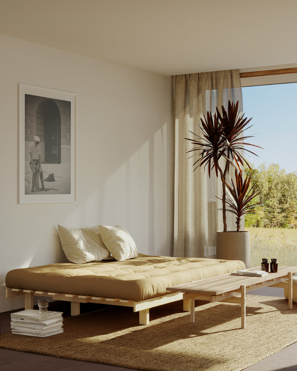 LEAN RAW 130 X 200 W. ALPHA MATTRESS NATURAL