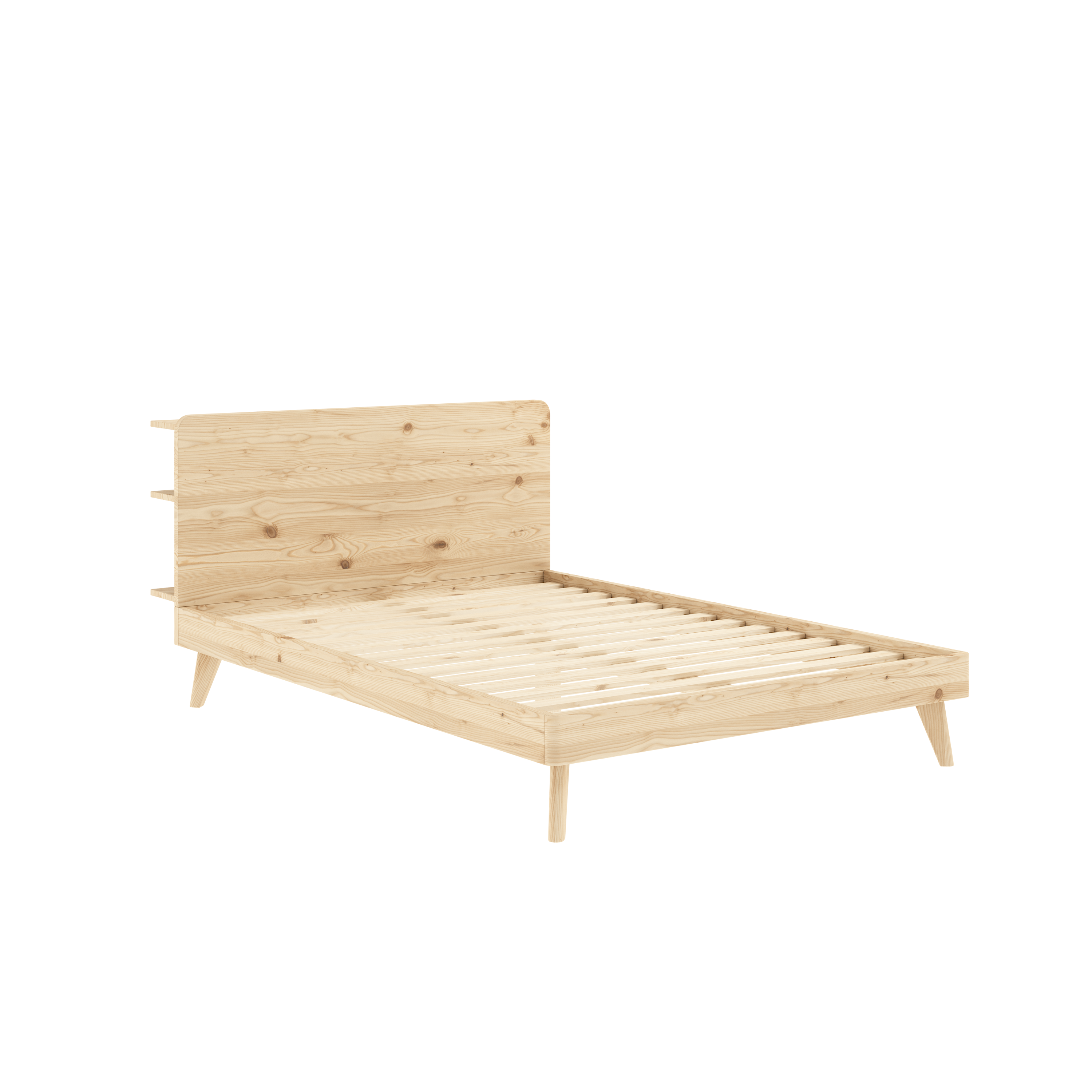 RETREAT BED CLEAR LACQUERED 140 X 200