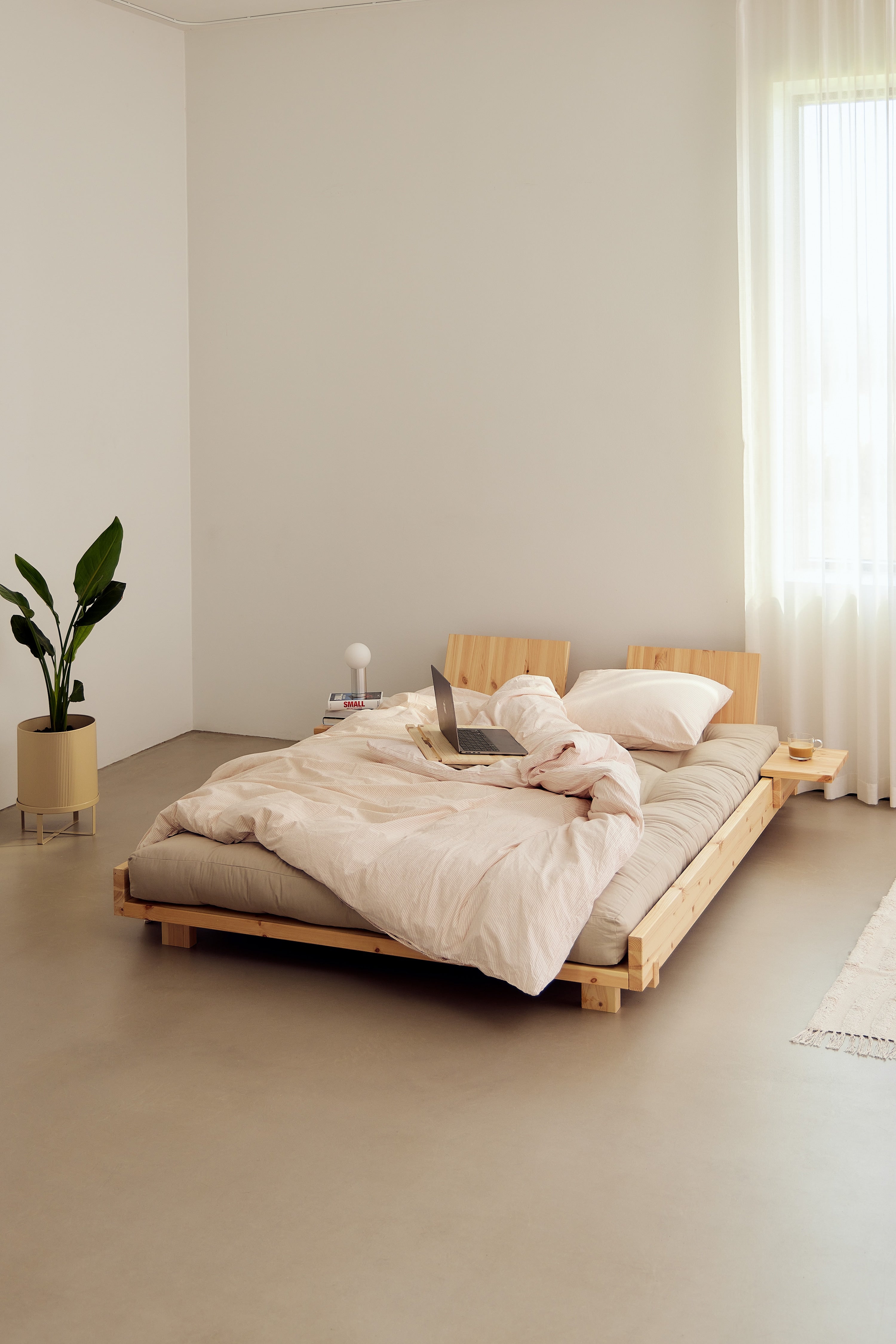 SOCIAL BED CAROB BROWN 160 X 200