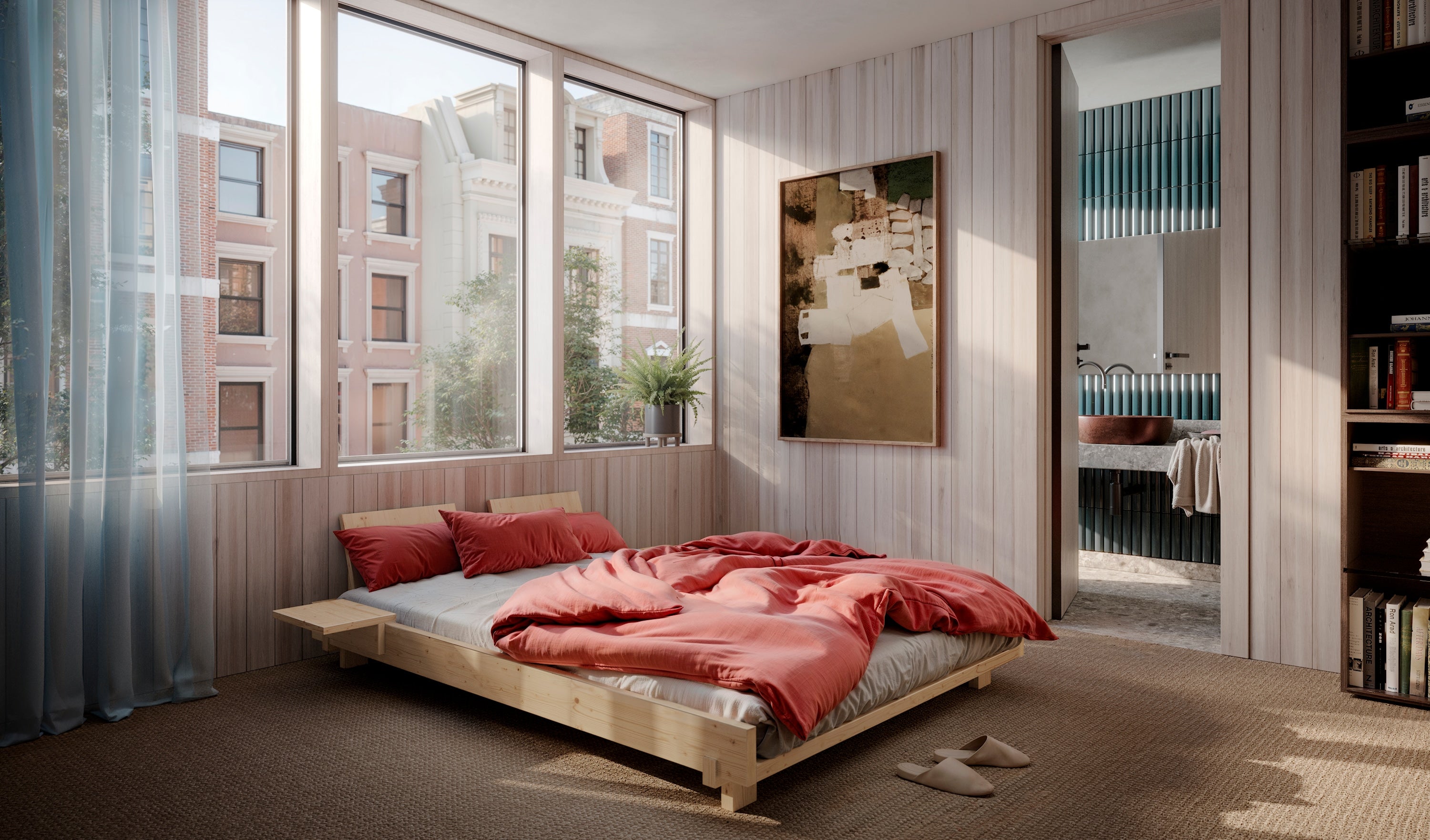 SOCIAL BED CAROB BROWN 160 X 200