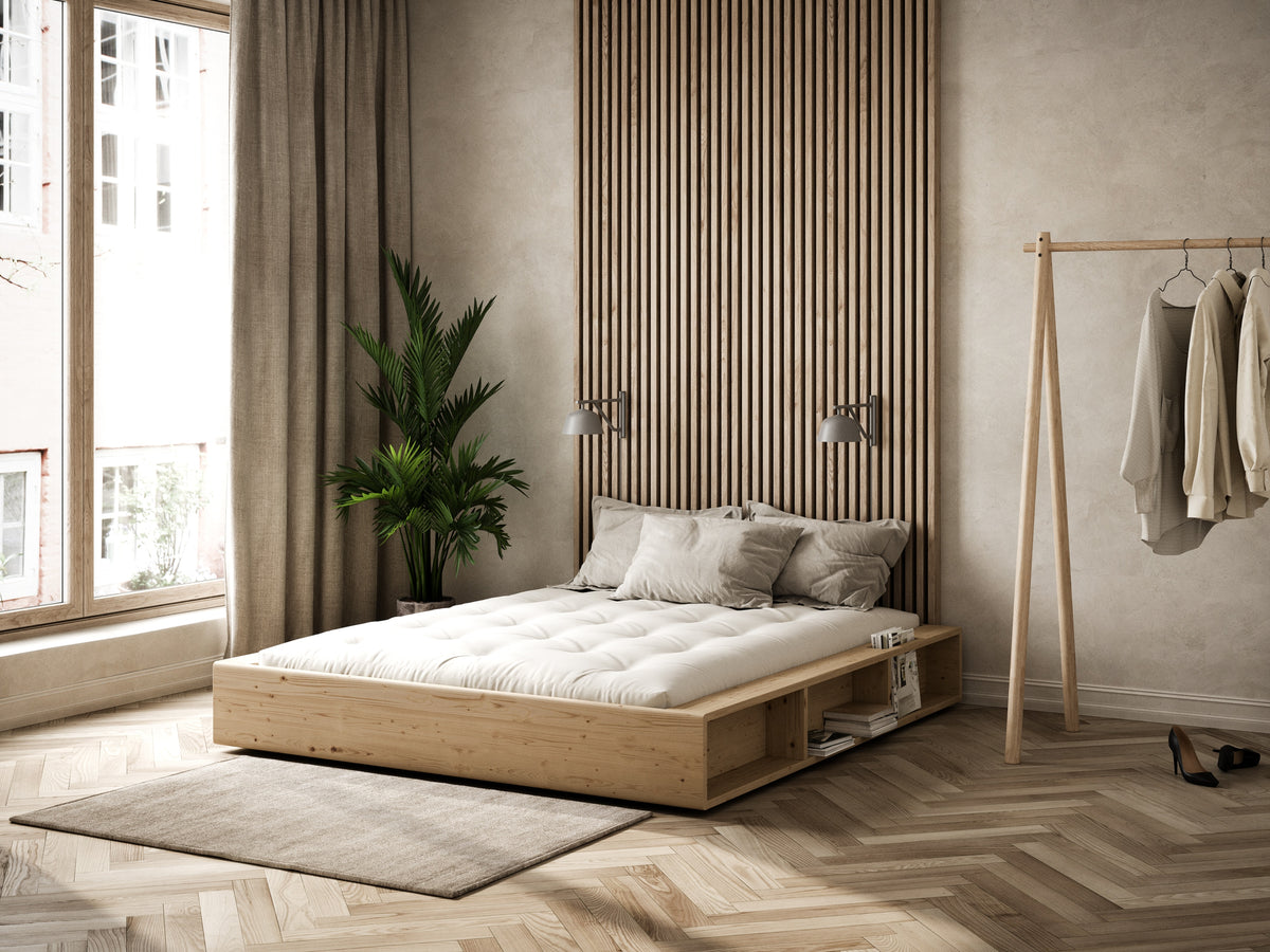 ZIGGY BED CLEAR LACQUERED QUEEN SIZE