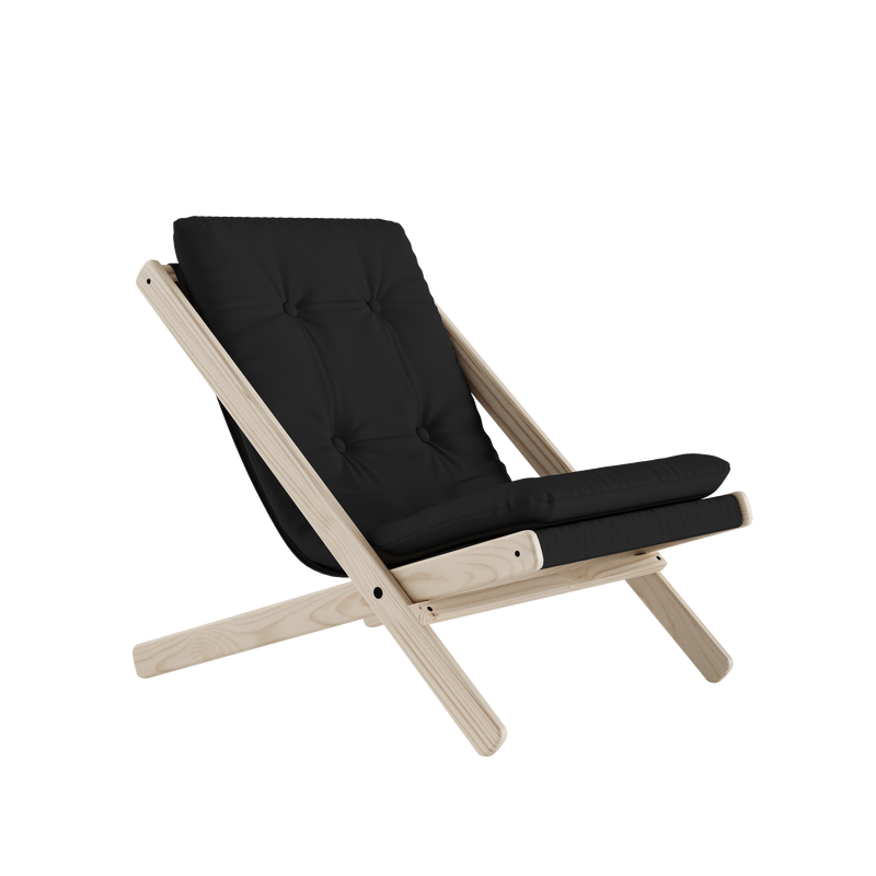 BOOGIE RAW BEECH W. BOOGIE MATTRESS DARK GREY