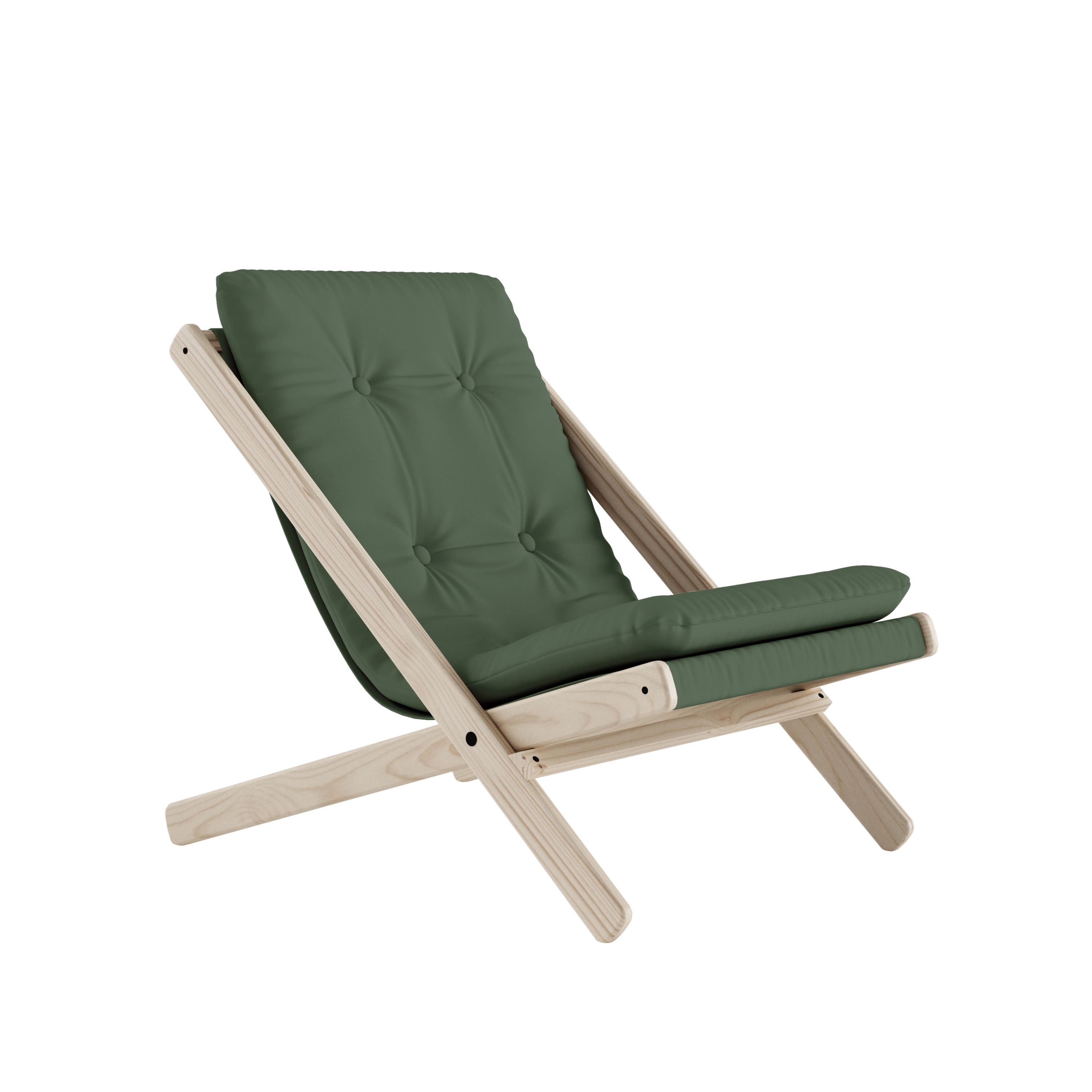BOOGIE RAW HÊTRE AVEC MATELAS BOOGIE VERT OLIVE