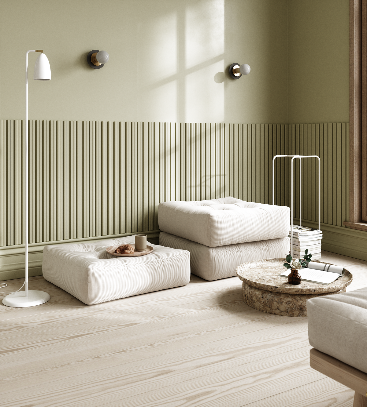 MORE POUF IVORY