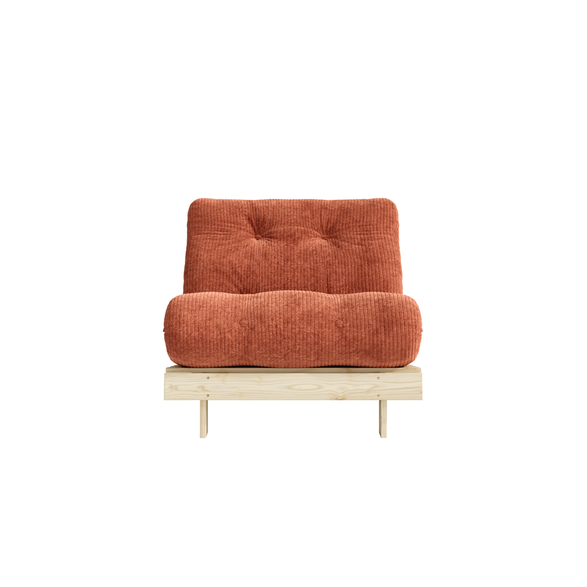 ROOTS RAW 90 X 200 W. ROOTS MATTRESS RETRO ORANGE