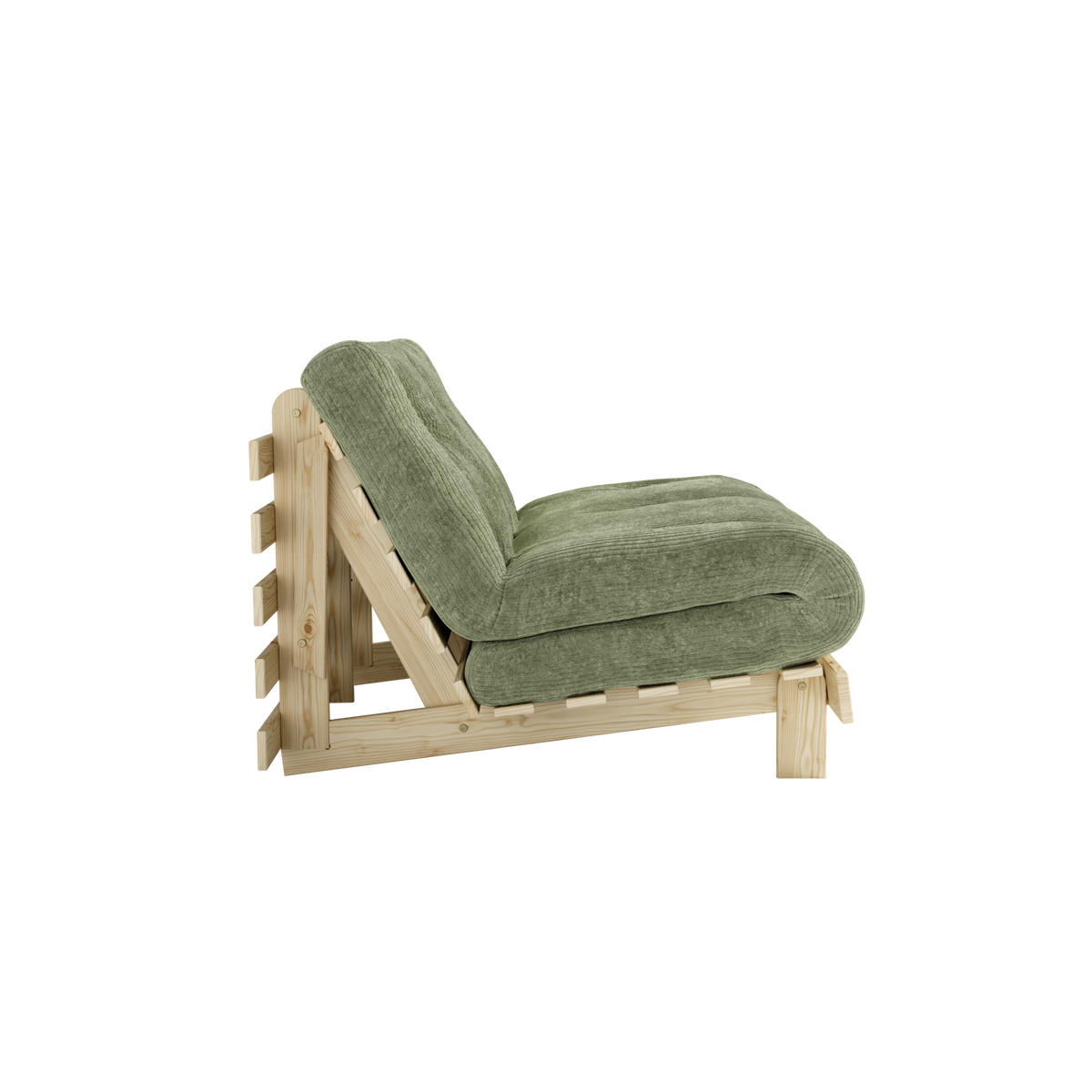 ROOTS RAW 140 X 200 W. ROOTS MATTRESS KHAKI GREEN