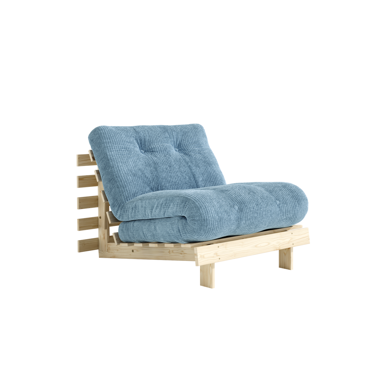ROOTS RAW 90 X 200 W. ROOTS MATTRESS HAZY BLUE