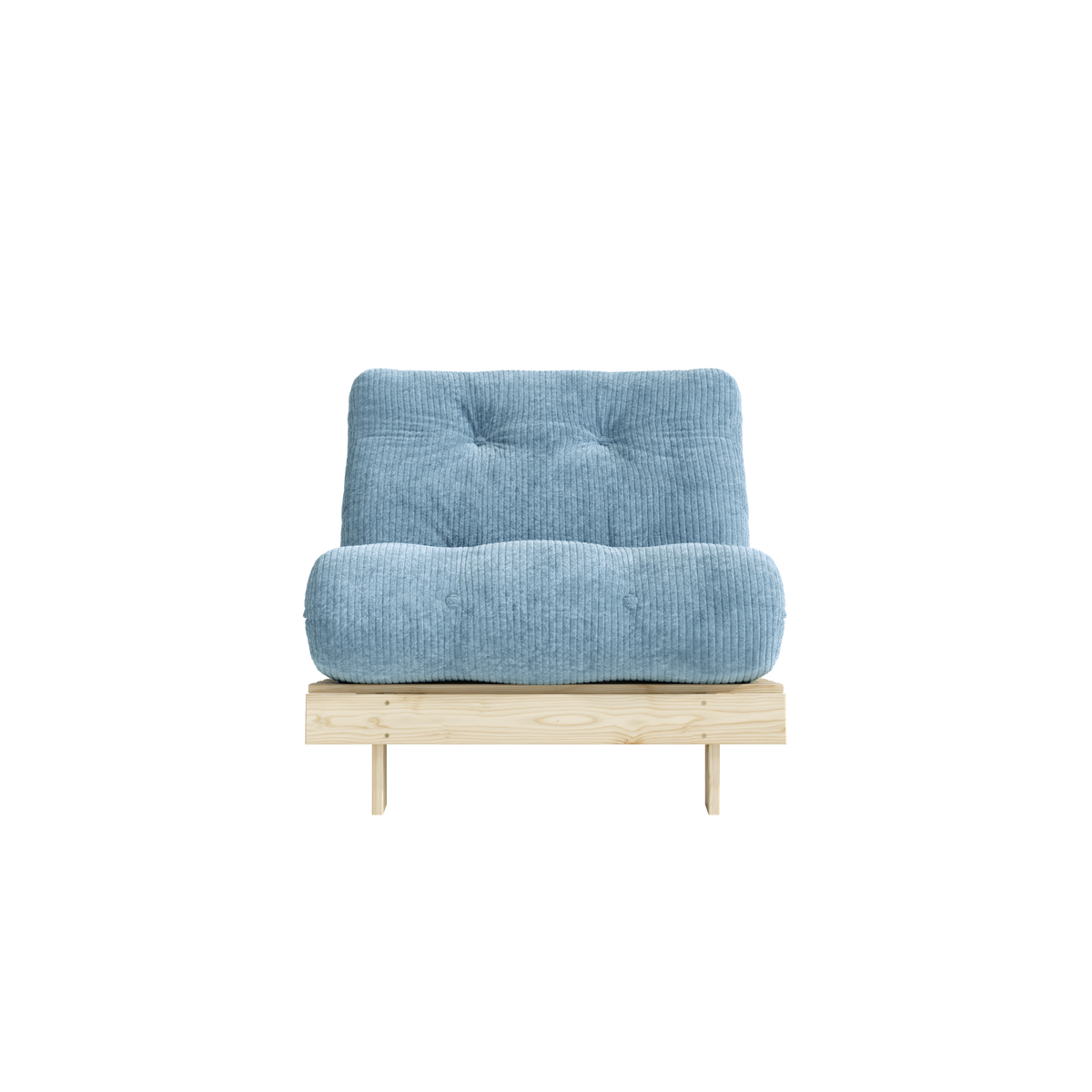 ROOTS RAW 90 X 200 W. ROOTS MATTRESS HAZY BLUE