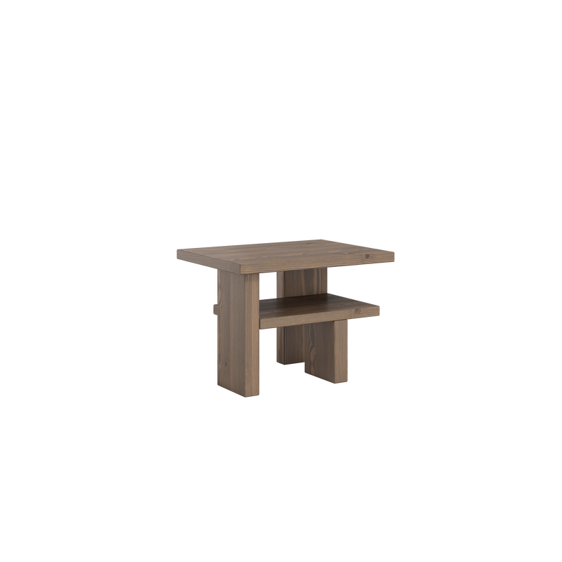 JAPAN SIDE TABLE CAROB BROWN