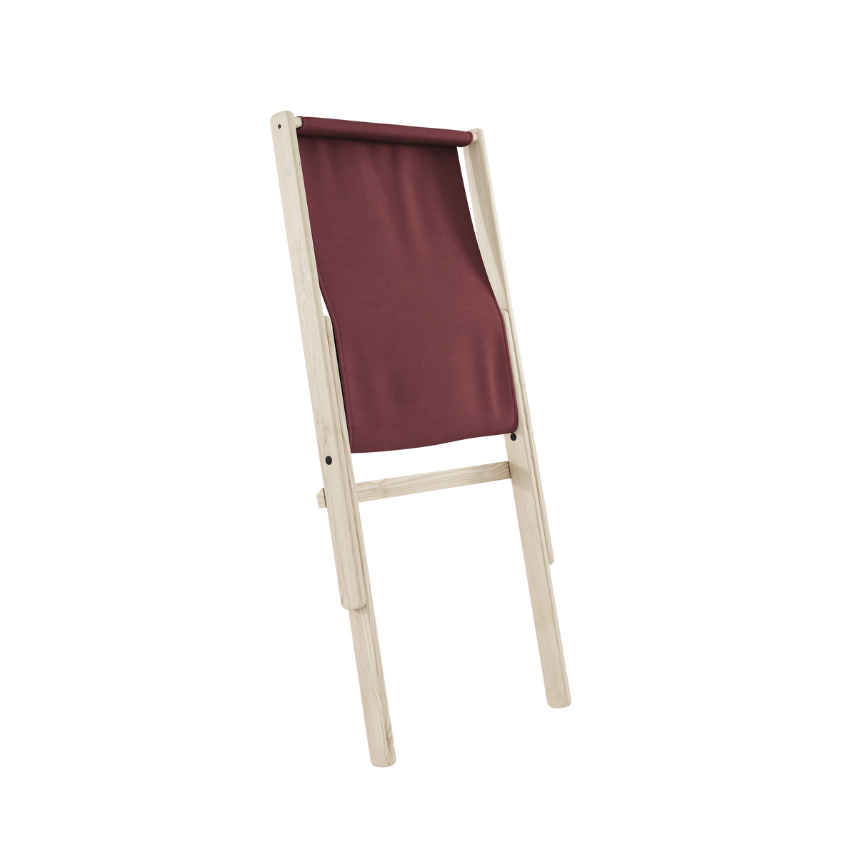 BOOGIE RAW BEECH W. BOOGIE MATTRESS BORDEAUX