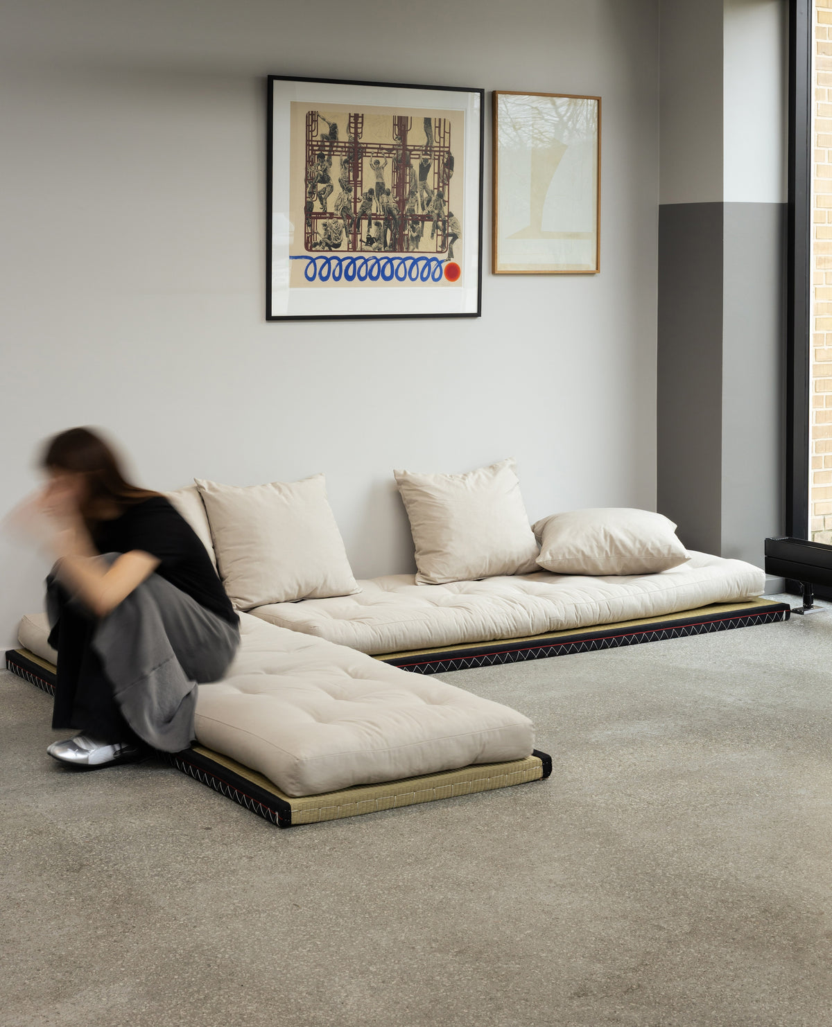 CHICO OLIVE GREEN W. 2 TATAMI 80 X 200 W. 2 CHICO MATTRESS SET OLIVE GREEN