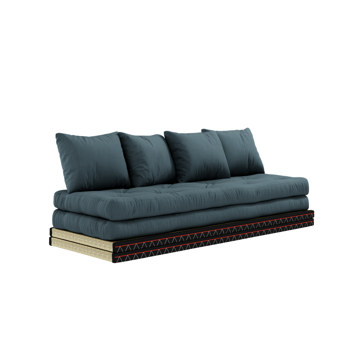 CHICO PETROL BLUE W. 2 TATAMI 80 X 200 W. 2 CHICO MATTRESS SET PETROL BLUE