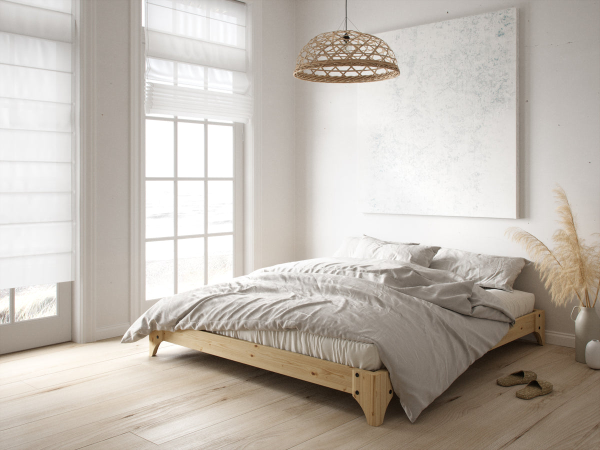 ELAN BED CLEAR LACQUERED 180 X 200