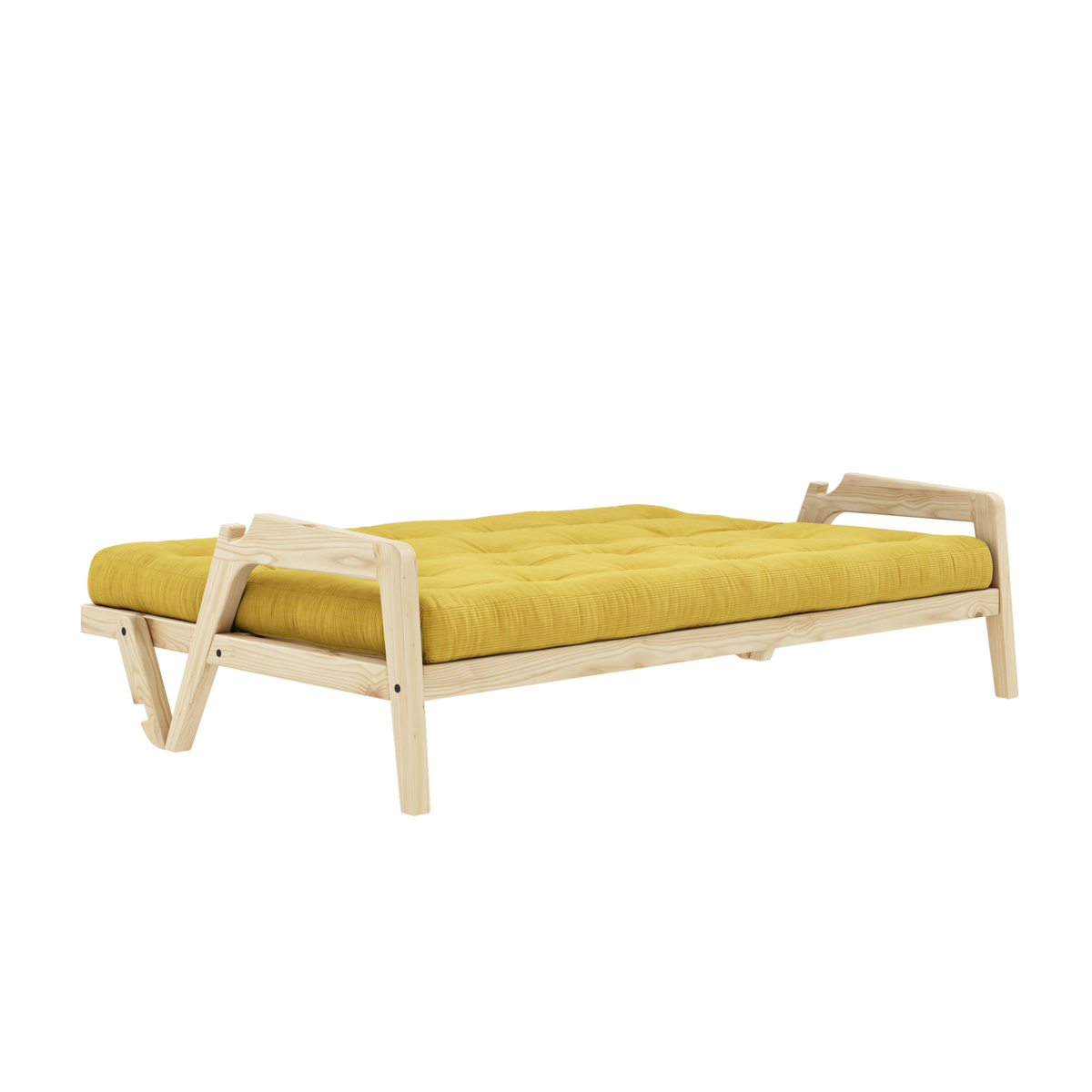 GRAB CLEAR LACQUERED W. 5-LAYER MIXED MATTRESS HONEY