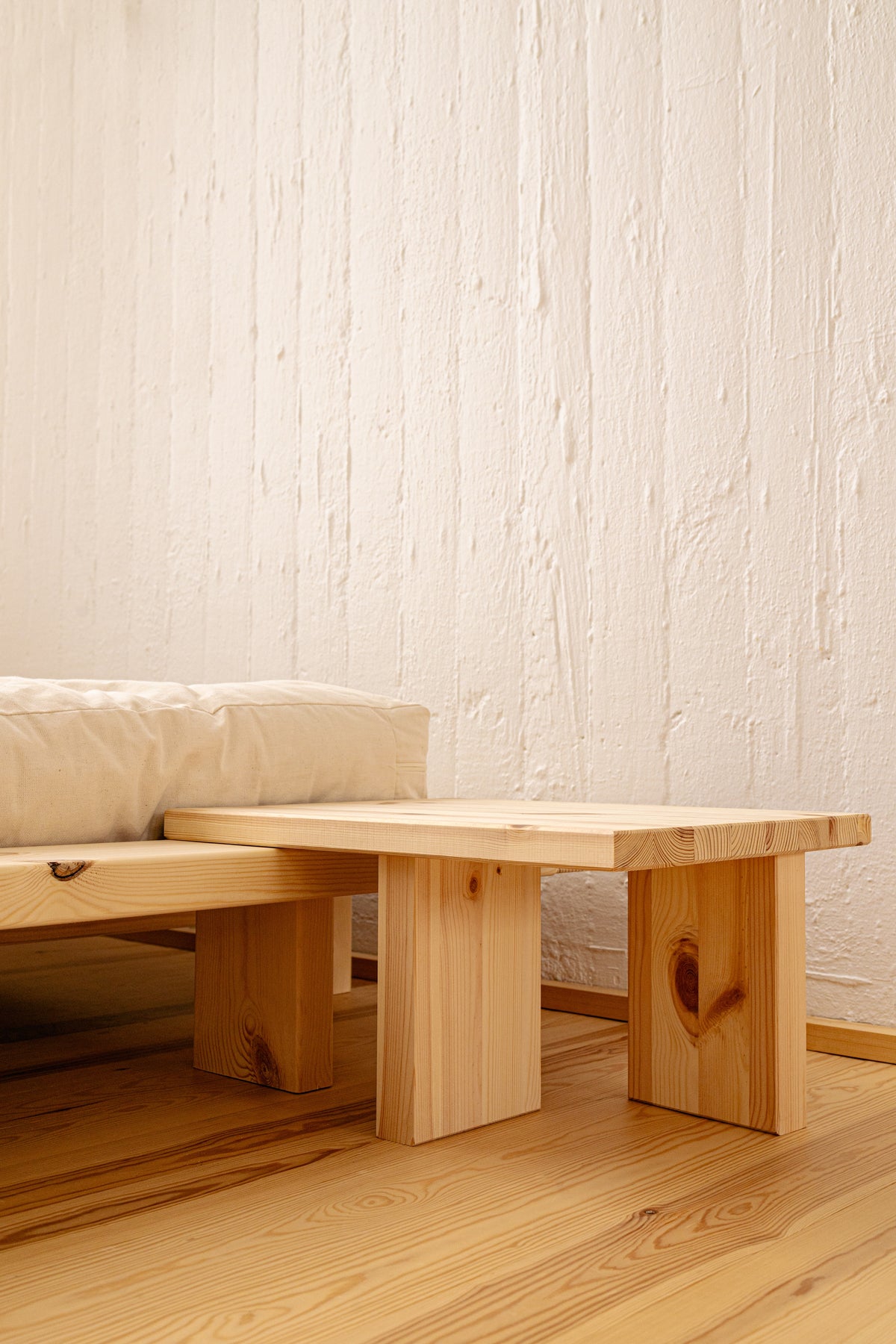 JAPAN BEDSIDE TABLE CAROB BROWN