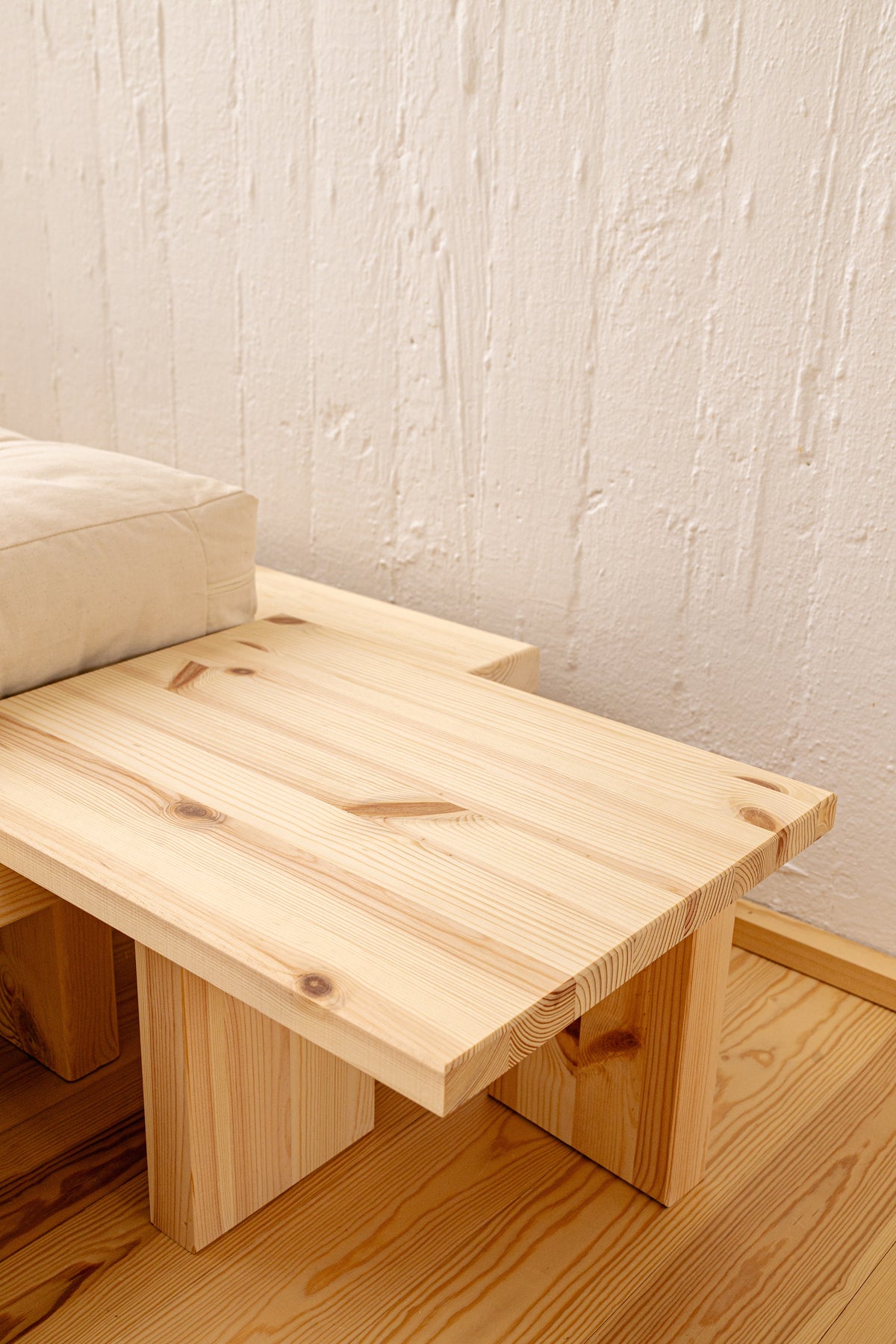 JAPAN BEDSIDE TABLE CAROB BROWN