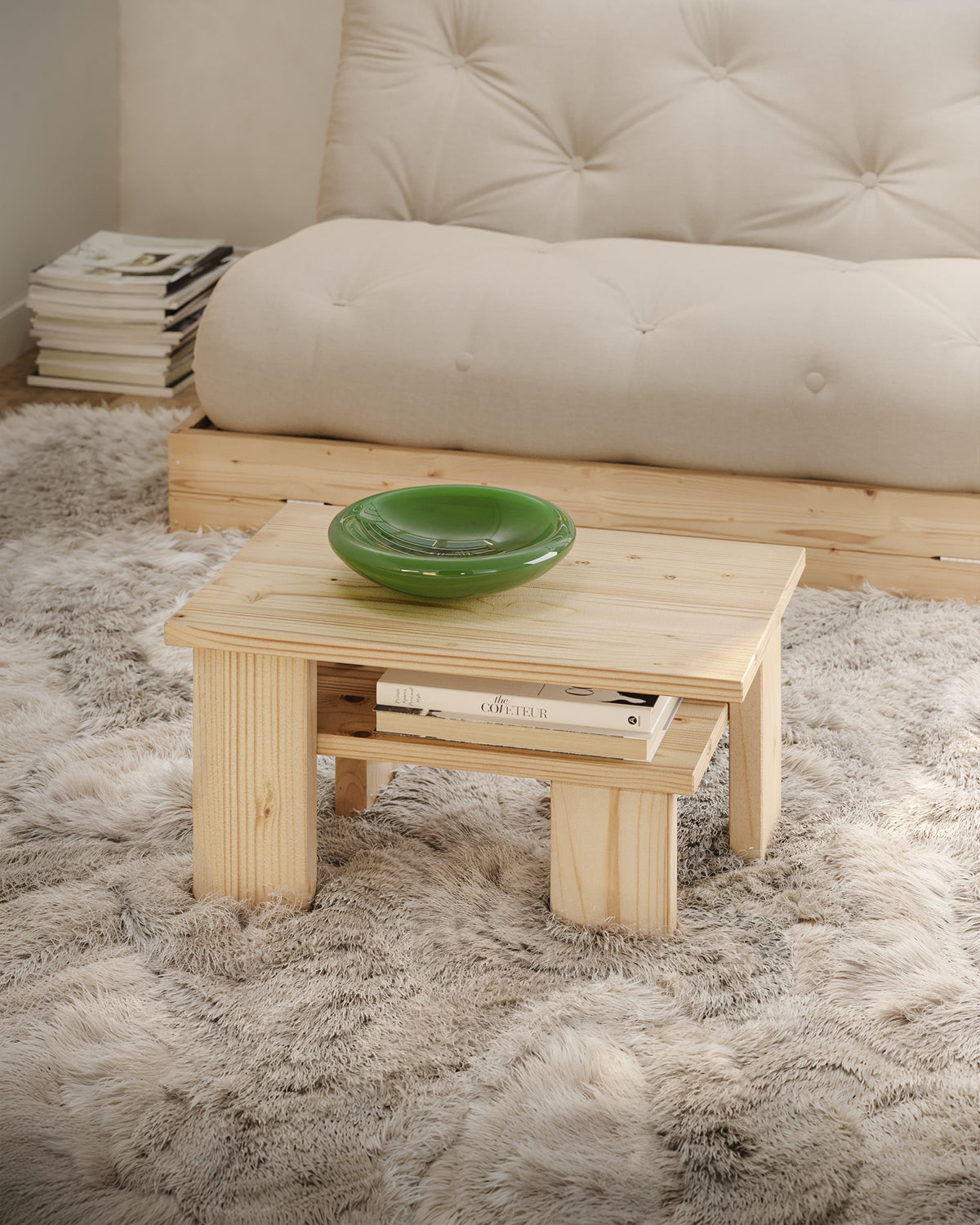JAPAN COFFEE TABLE CAROB BROWN