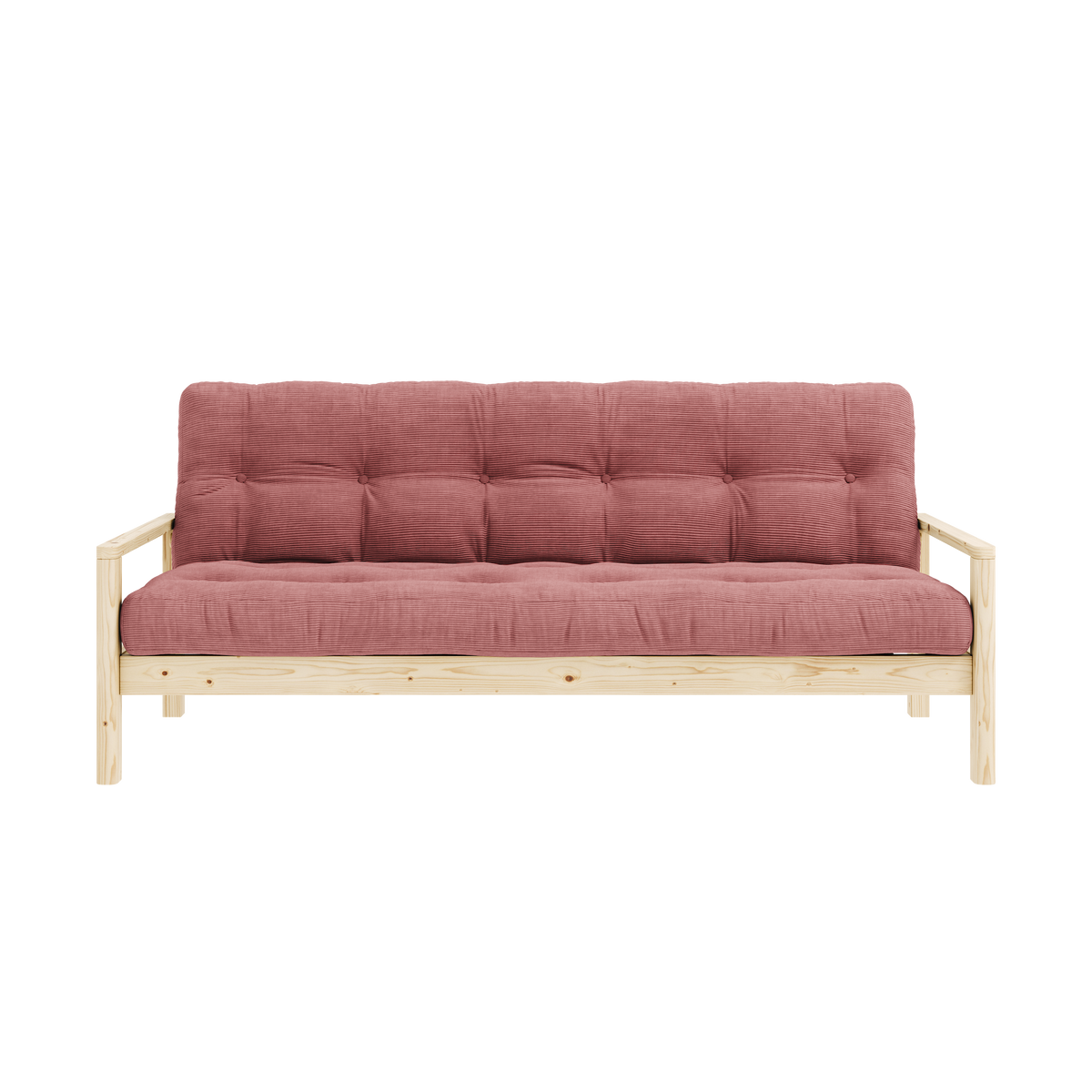 KNOB CLEAR LACQUERED W. 5-LAYER MIXED MATTRESS SORBET PINK