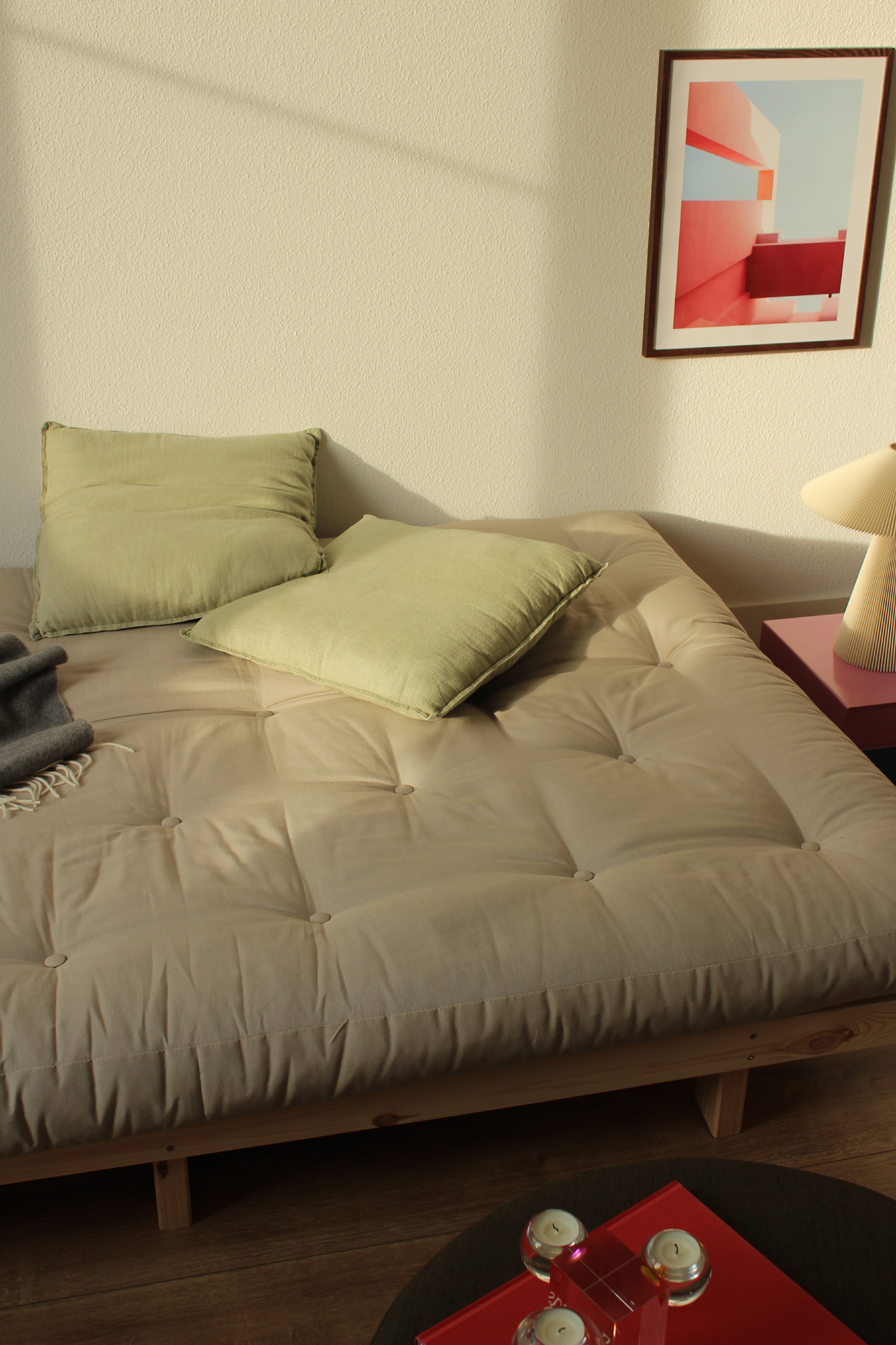 LEAN RAW 130 X 200 W. ALPHA MATTRESS PALE BLUE