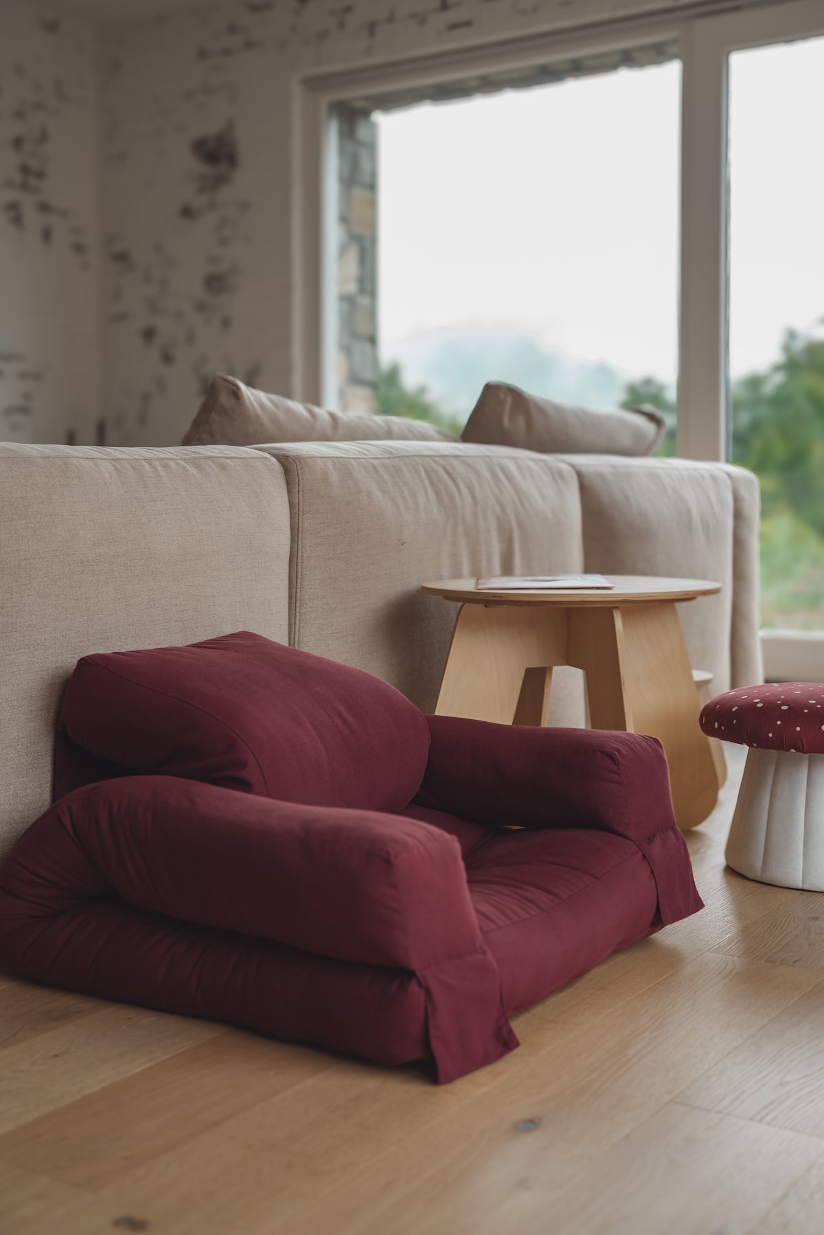 MINI HIPPO CHAIR BORDEAUX