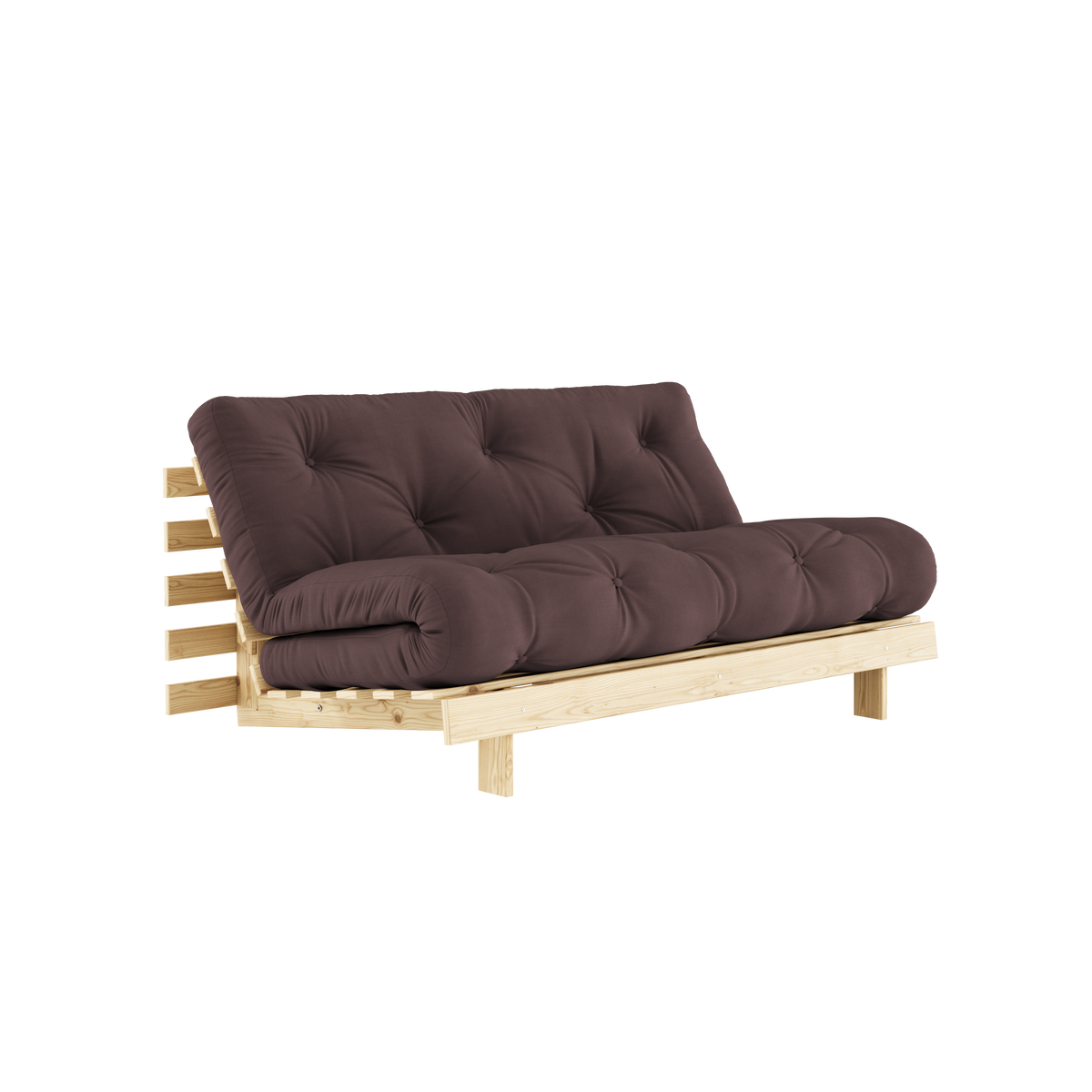 ROOTS RAW 160 X 200 W. ROOTS MATTRESS BROWN