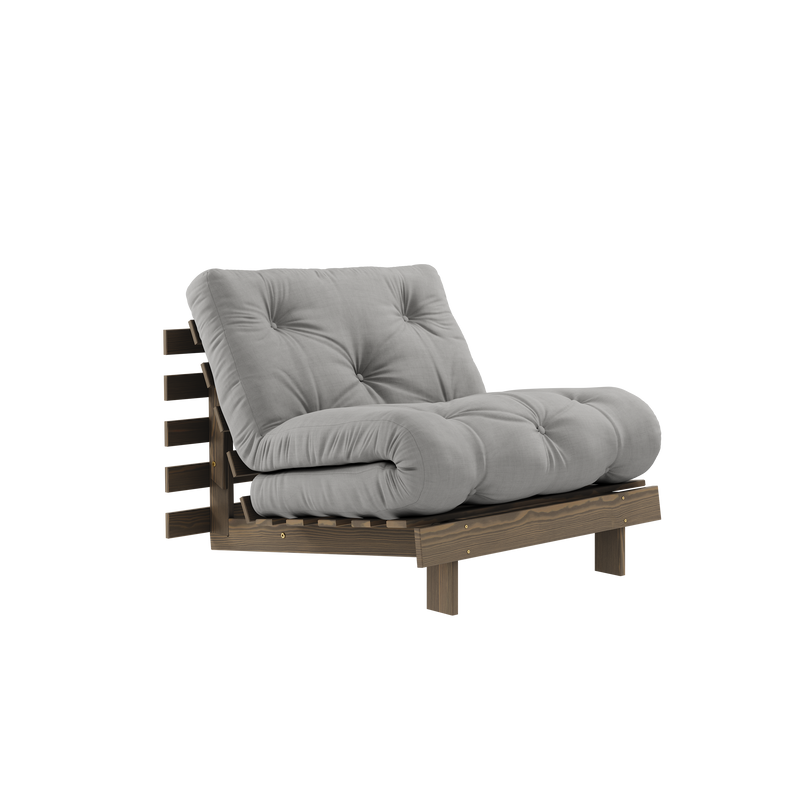 ROOTS CAROB BROWN 90 X 200 W. ROOTS MATTRESS GREY